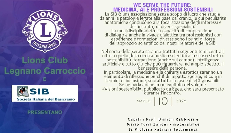 WE SERVE THE FUTURE: MEDICINA, AI E PROFESSIONI SOSTENIBILI