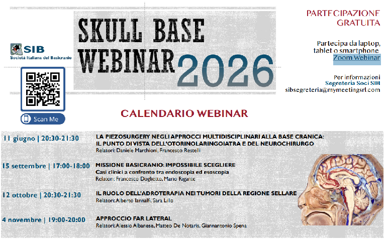 SKULL BASE WEBINAR 2026 - CALENDARIO WEBINAR