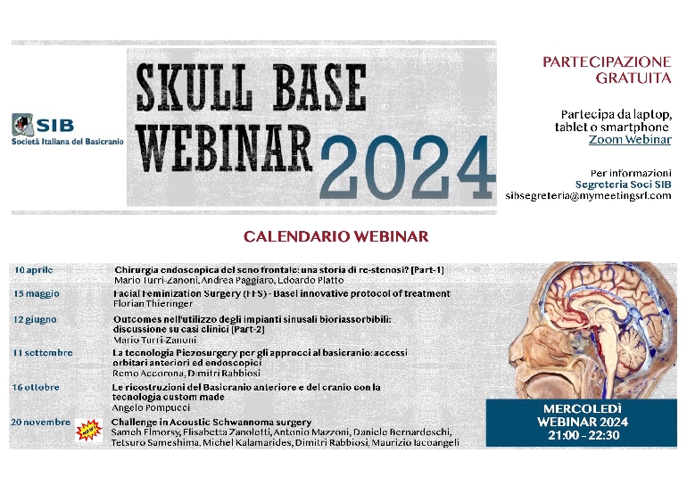 6° WEBINAR SIB 2024 - Challenge in acoustic Schwannoma surgery 